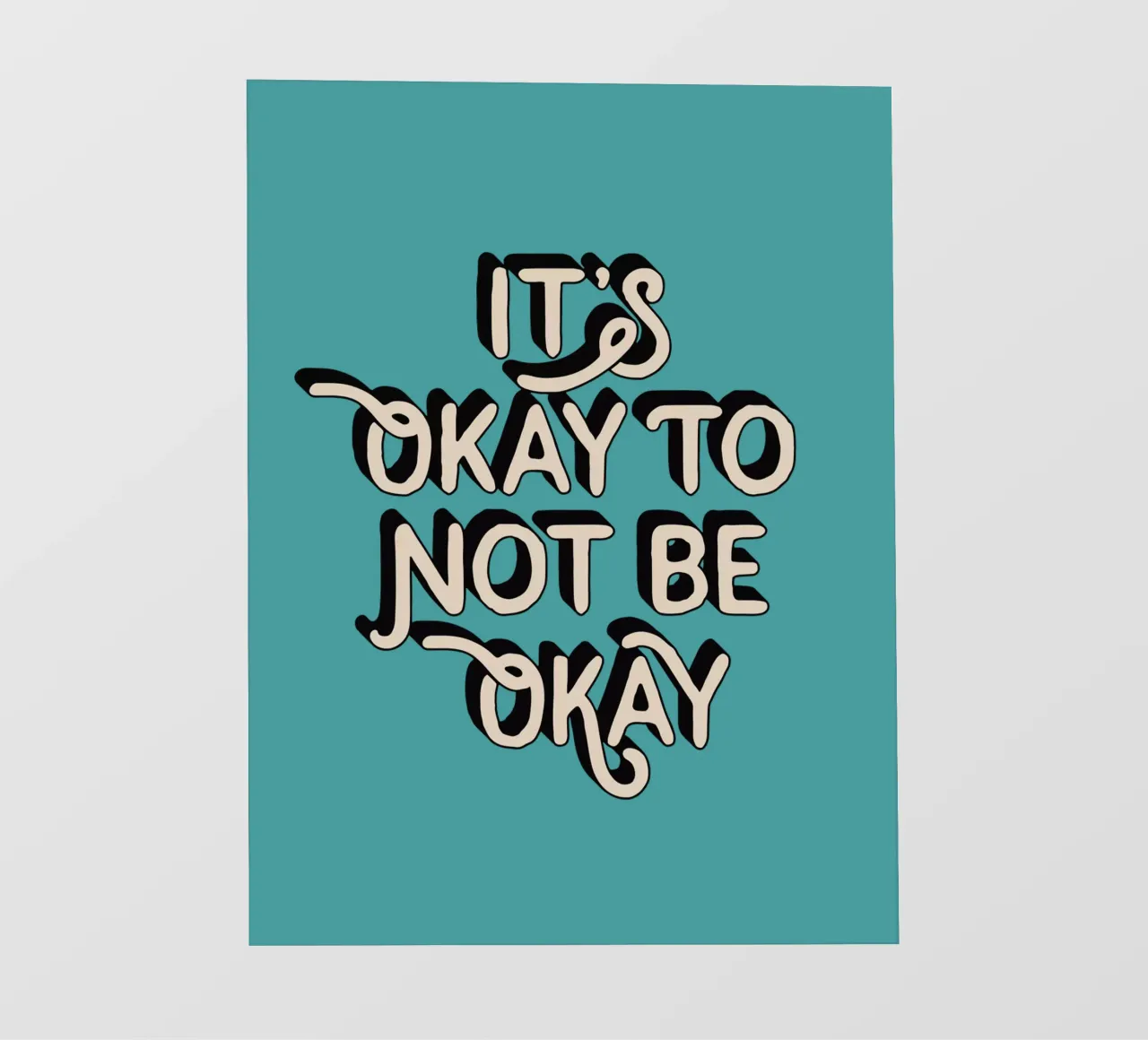 Va bene non essere a posto telo in pvc da THE MOTIVATED TYPE