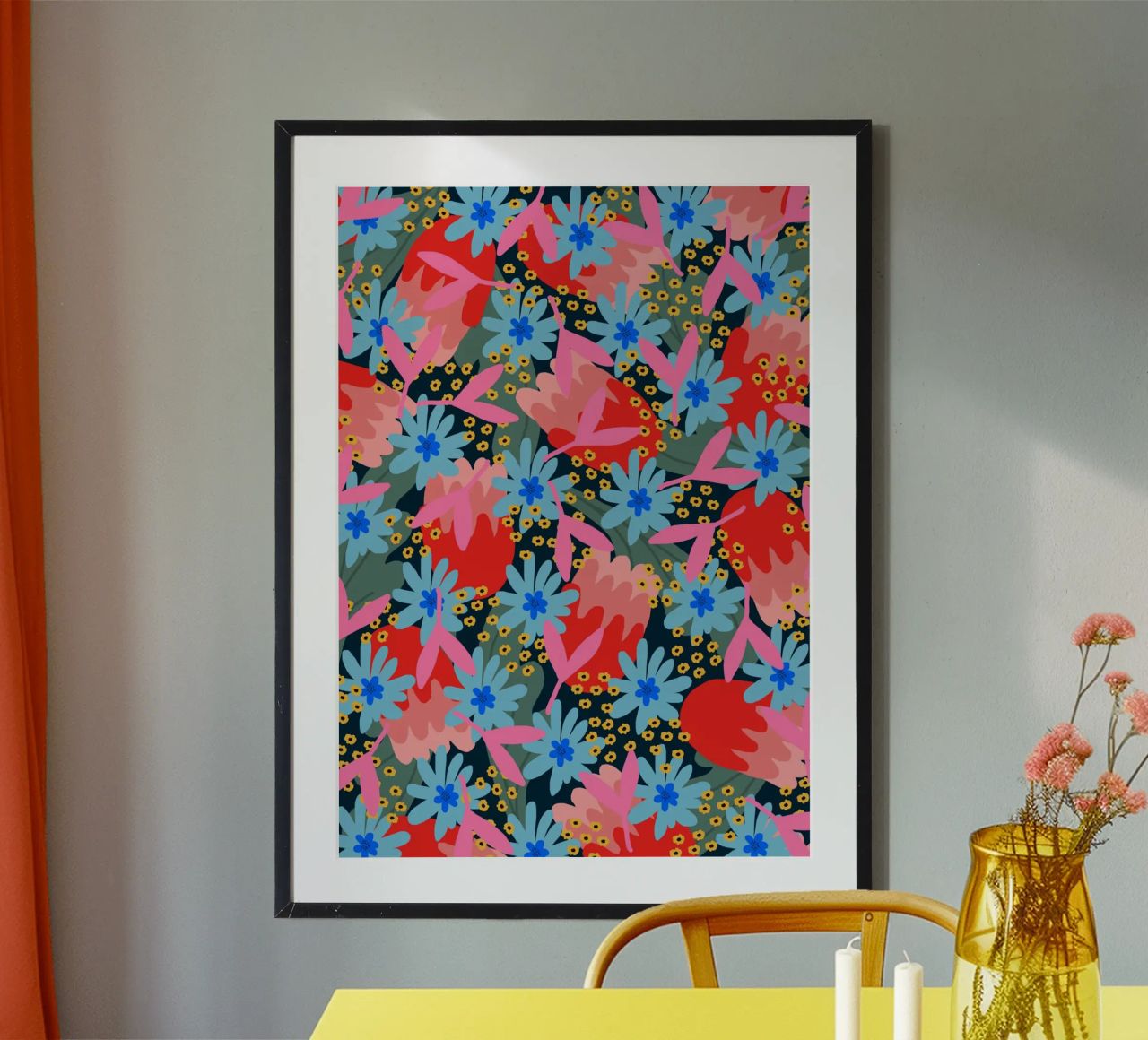 Blumenstrauß Poster von Rafaela Mascaro
