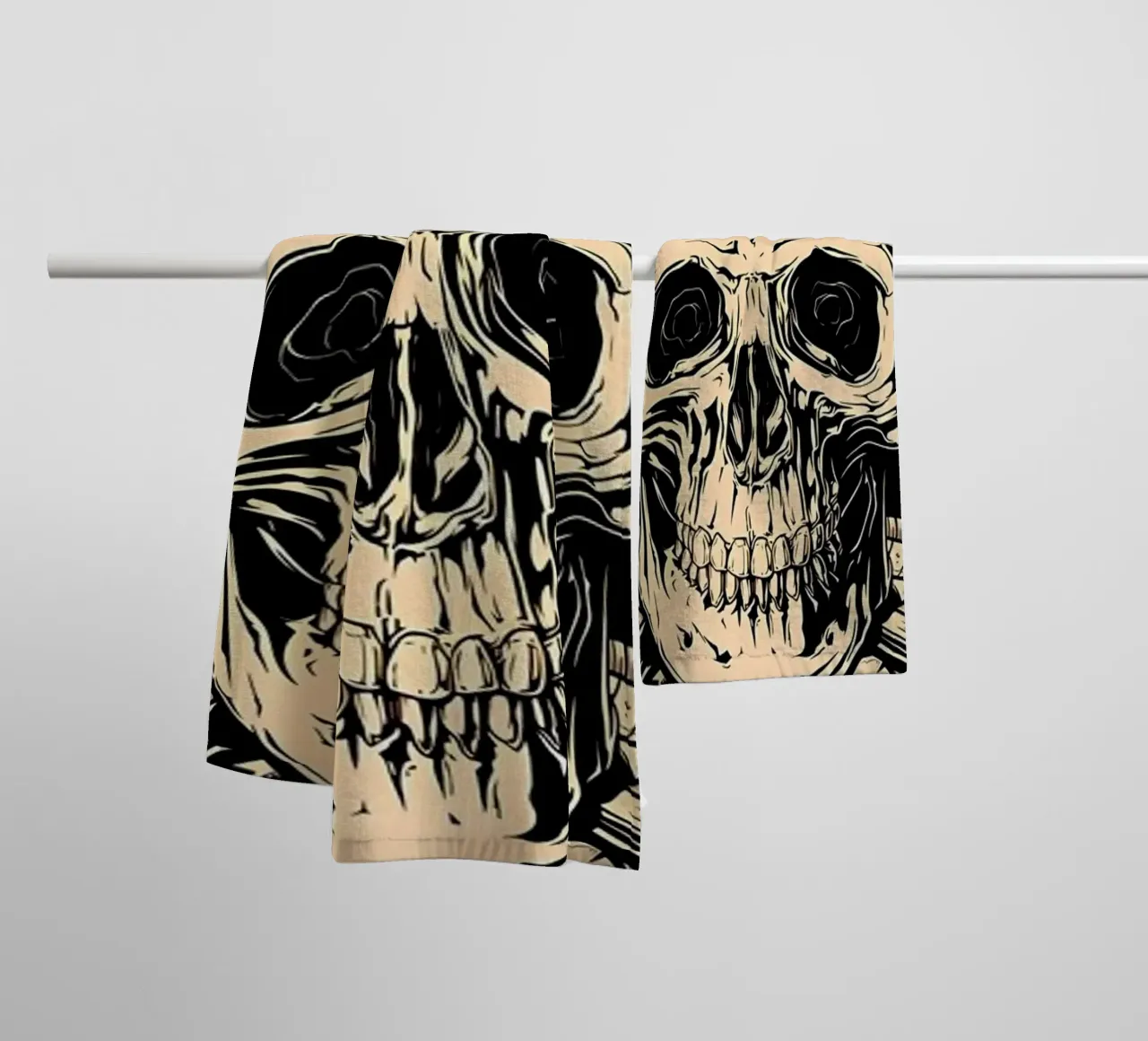 Cranio musicale Firehouse Rock asciugamano da bagno da diedrich