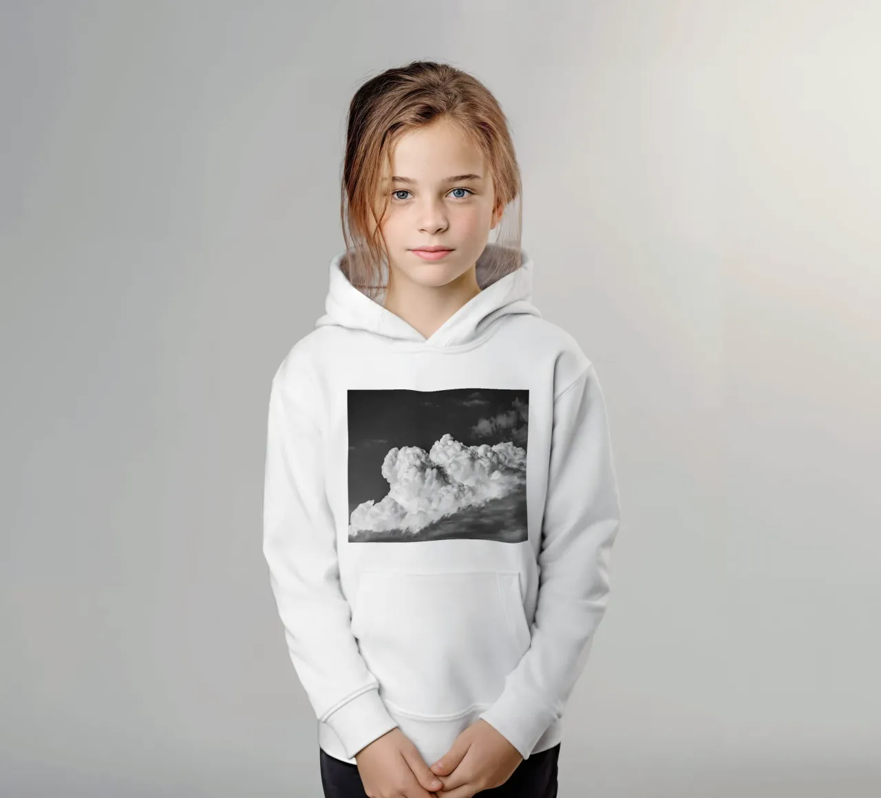 Movement in Sky #2 kids hoodie by rafael campezato