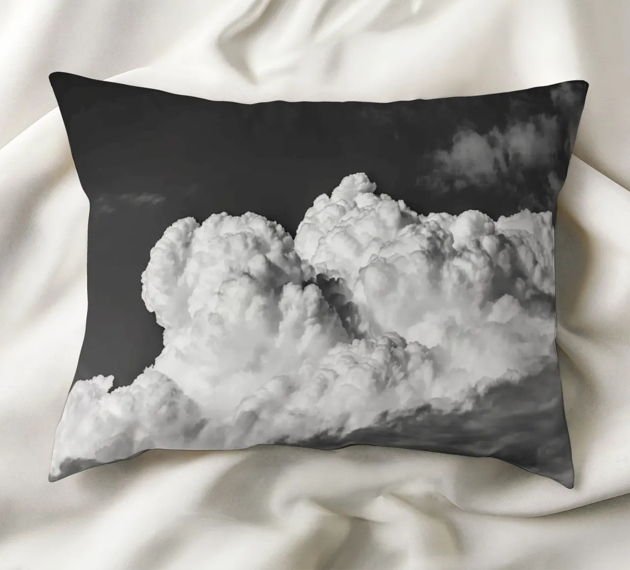 Movement in Sky #2 decorative cushion by rafael campezato