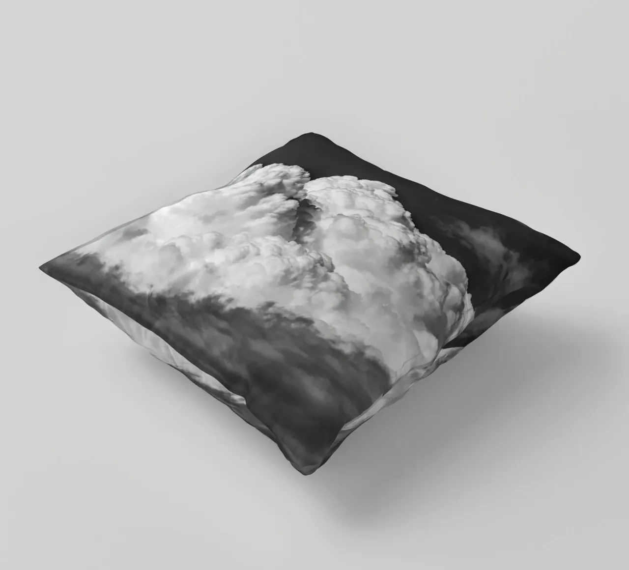 Movement in Sky #2 decorative cushion by rafael campezato