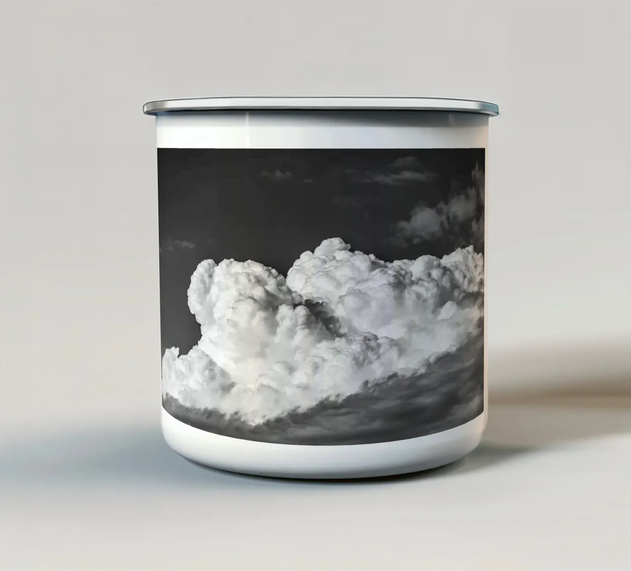 Movimento nel cielo #2 tazza in smalto da rafael campezato