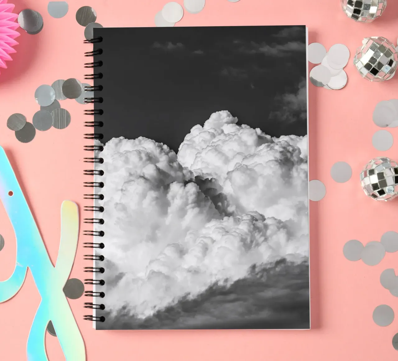 Movement in Sky #2 spiral notebook by rafael campezato