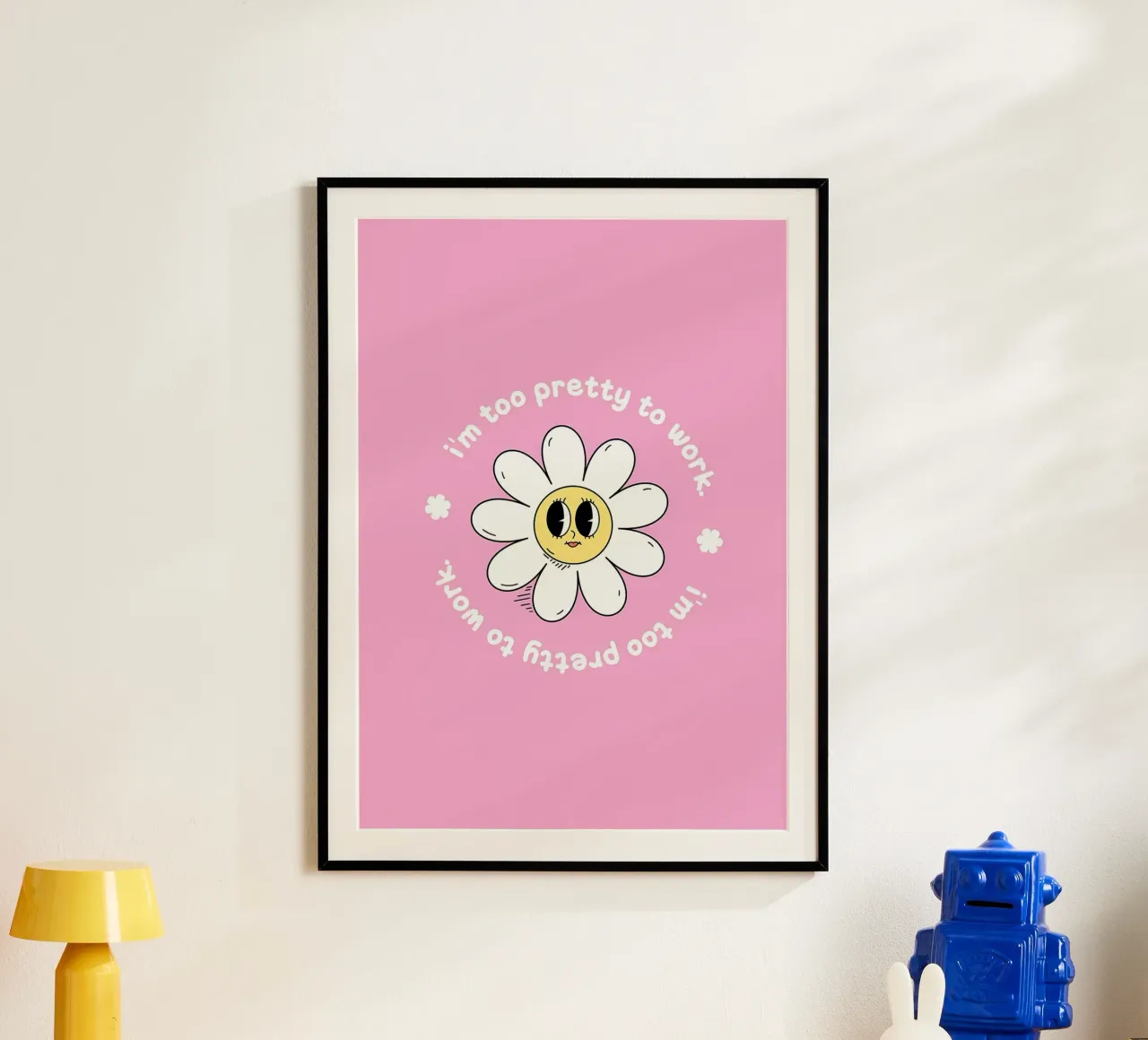 Margherita poster con telaio in plastica da diedrich