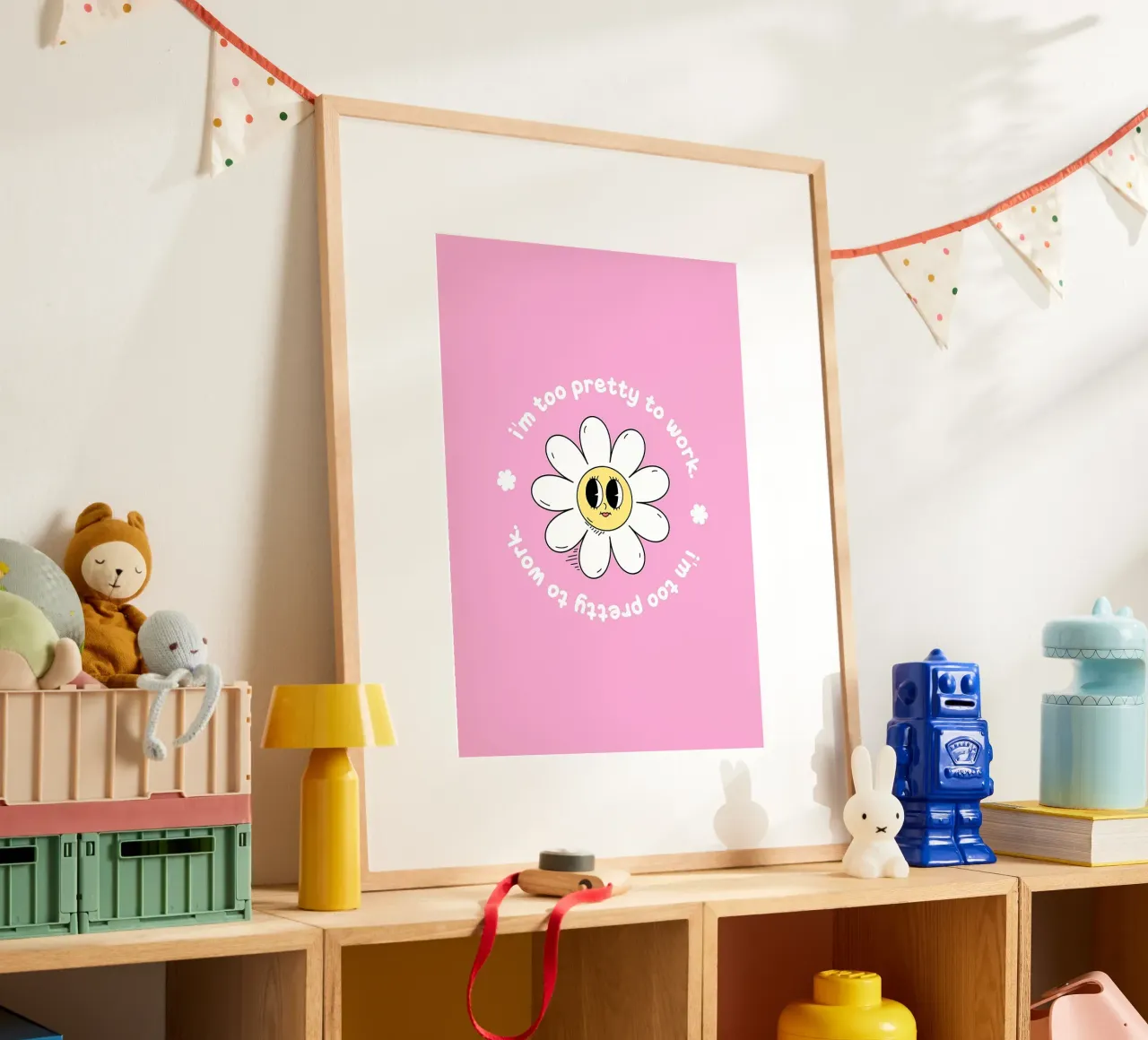 Margherita poster con telaio in plastica da diedrich