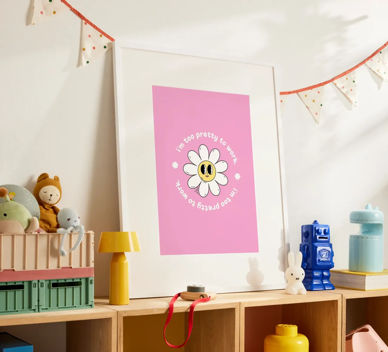 Margherita poster con telaio in plastica da diedrich