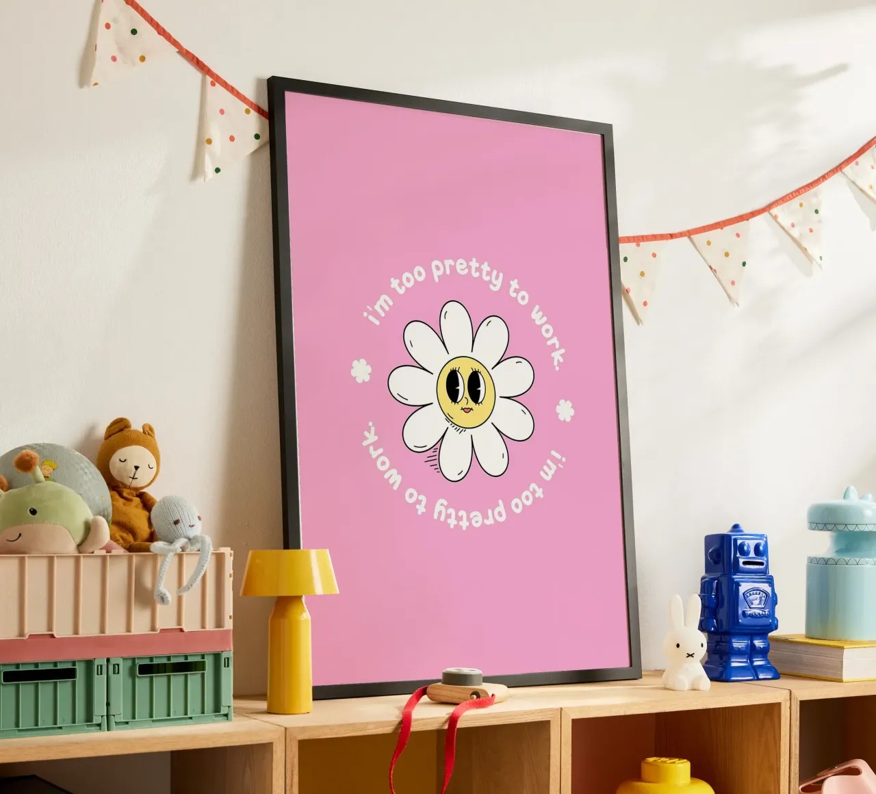 Margherita poster con telaio in plastica da diedrich