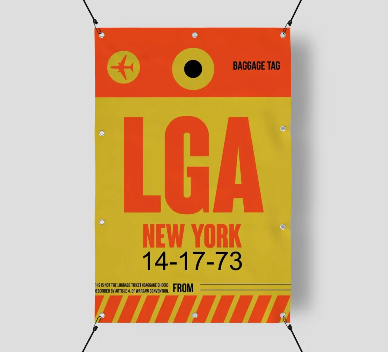LGA-New York telo in pvc da Naxart