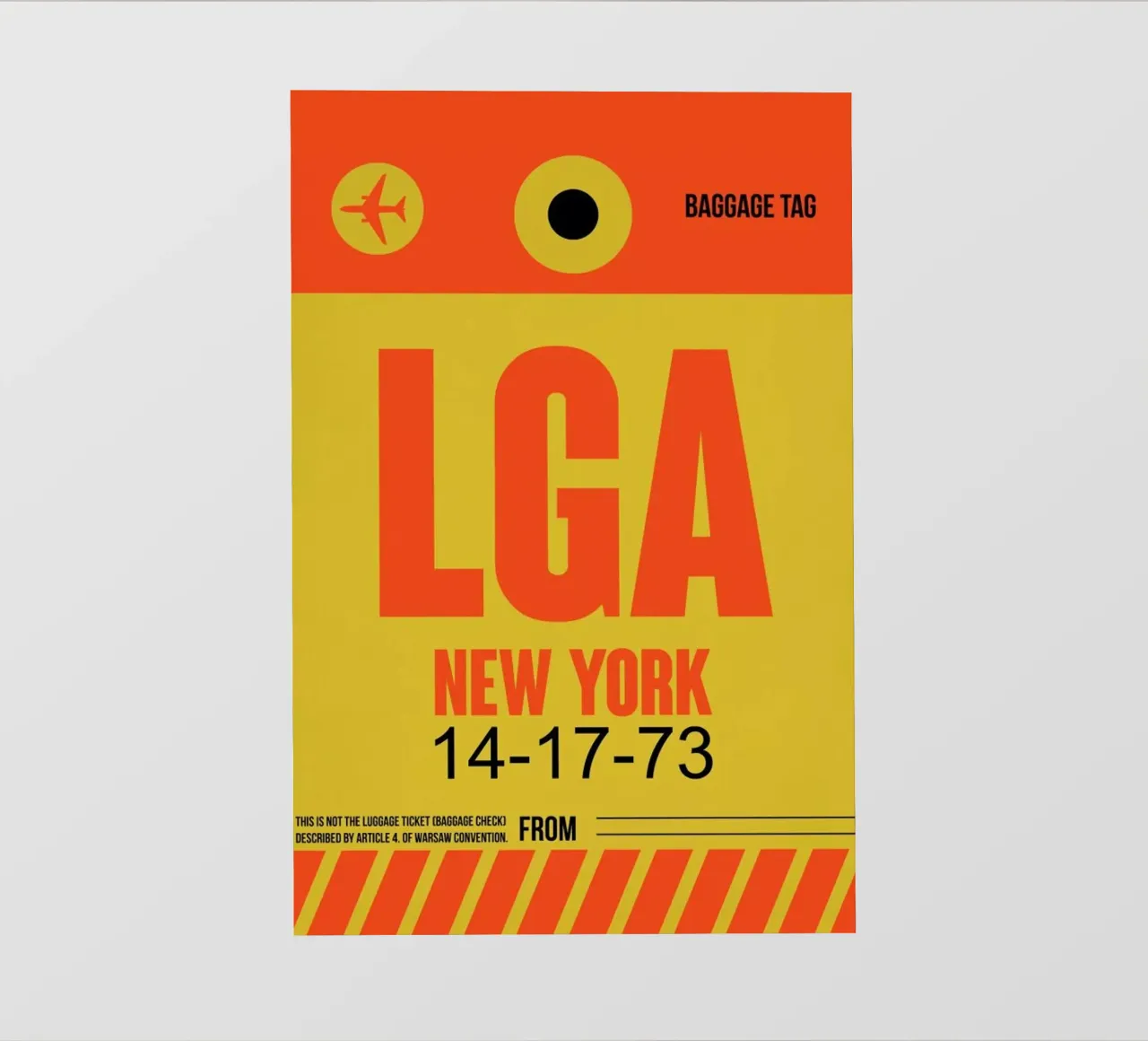LGA-New York telo in pvc da Naxart