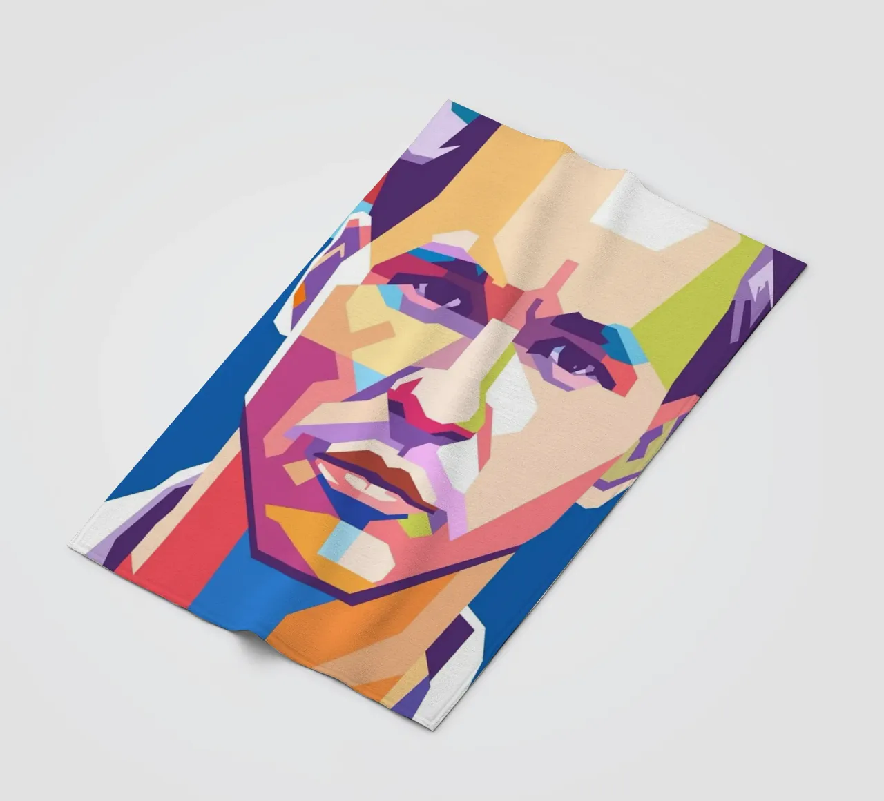 Ritratto pop art di Val Kilmer coperta in pile da Hantamrata