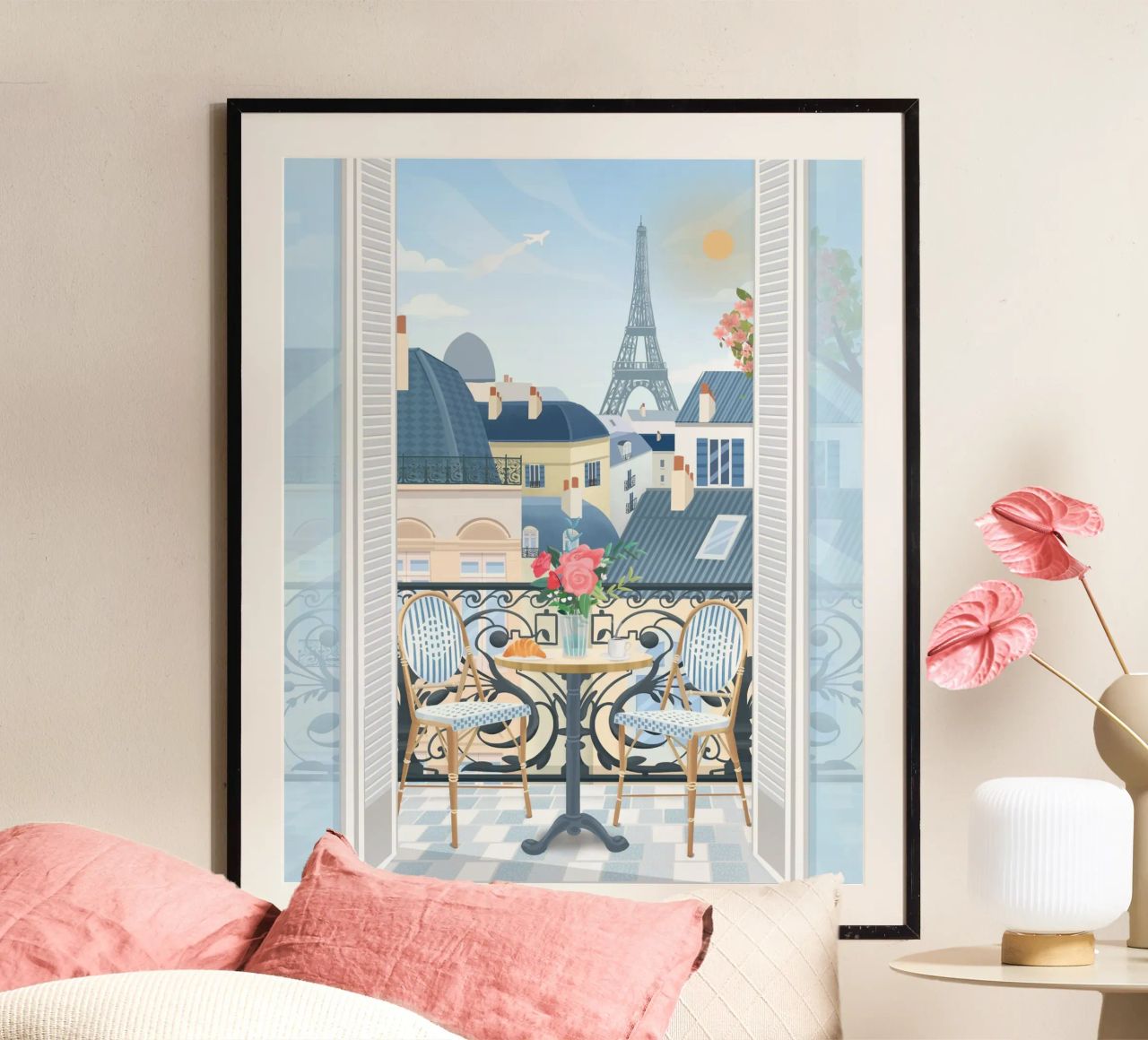 Paris Terrace poster de PetrArts