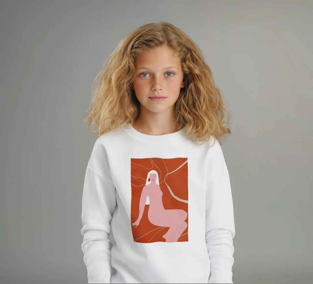 Poised kids sweatshirt by Pure