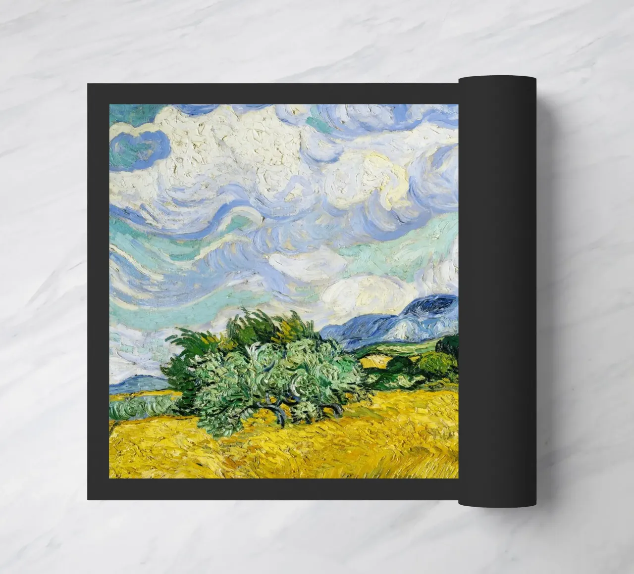 Vincent Van Gogh's Wheat Field with Cypresses (1889). zerbino da Venus Art