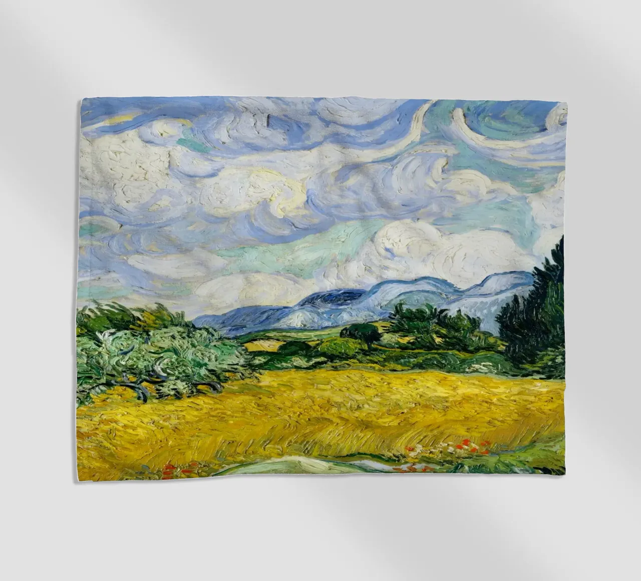 Vincent Van Gogh's Wheat Field with Cypresses (1889). telo mare da Venus Art