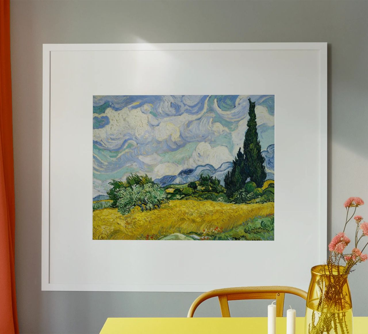 Vincent Van Gogh's Wheat Field with Cypresses (1889). poster by Venus Art