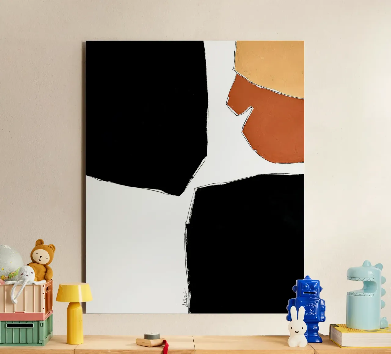 abstract happy color fields no2 alluminio dibond da Andrea Reichhart Art