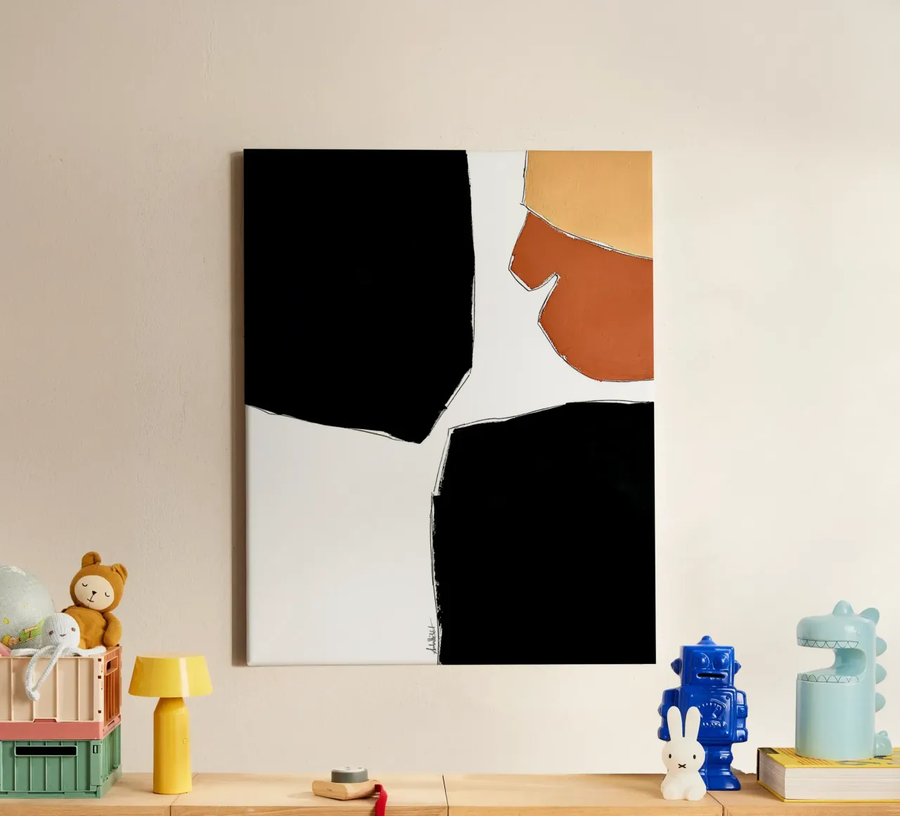 abstract happy color fields no2 canvas by Andrea Reichhart Art