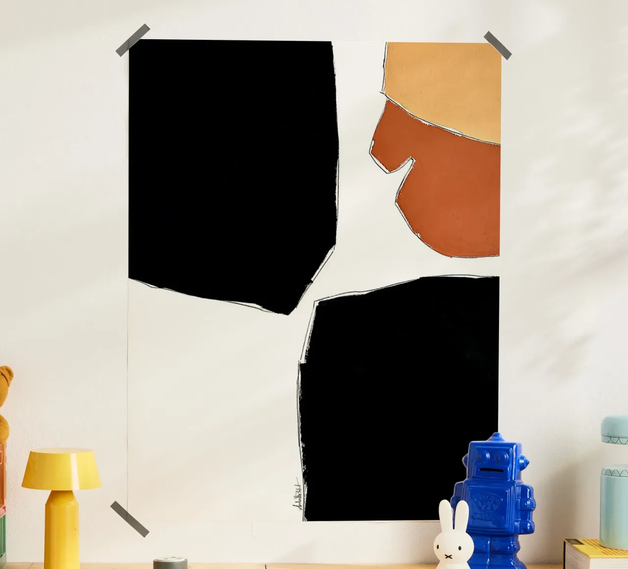 abstract happy color fields no2 hahnemühle by Andrea Reichhart Art