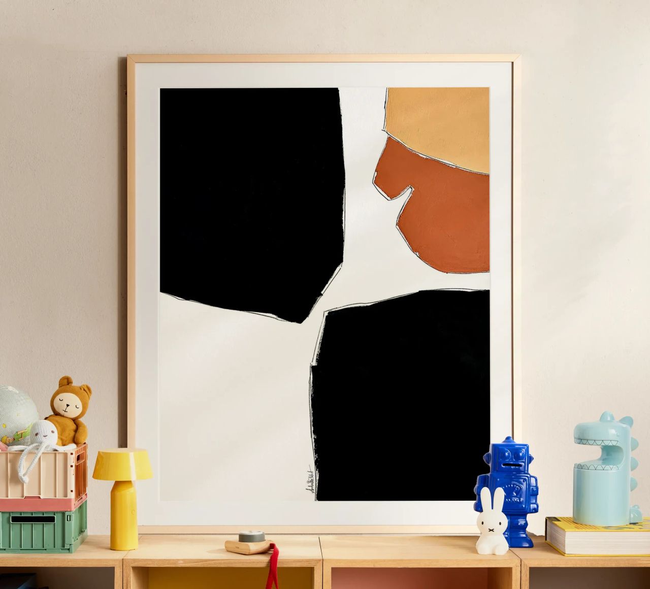 abstract happy color fields no2 carta hahnemühle da Andrea Reichhart Art