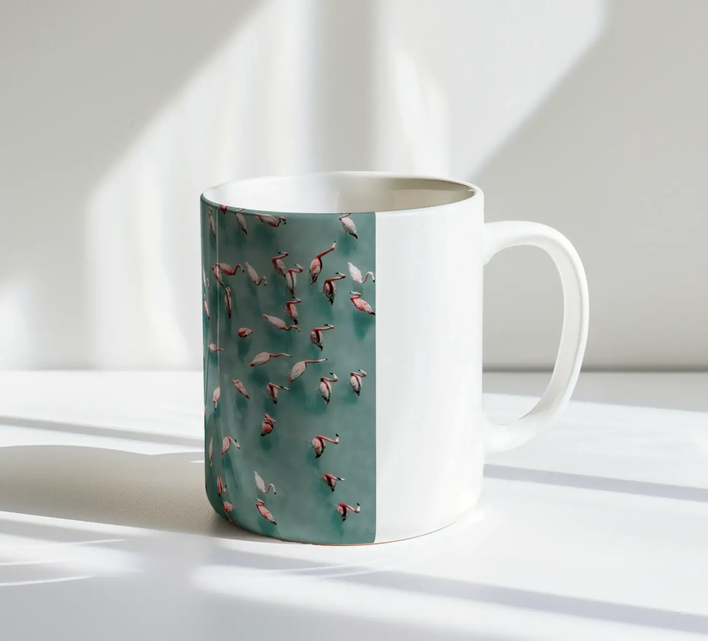 Flamingo ceramic mug by ROBERTO H