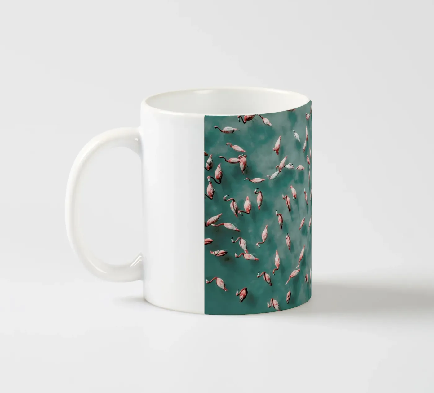 Flamingo ceramic mug by ROBERTO H