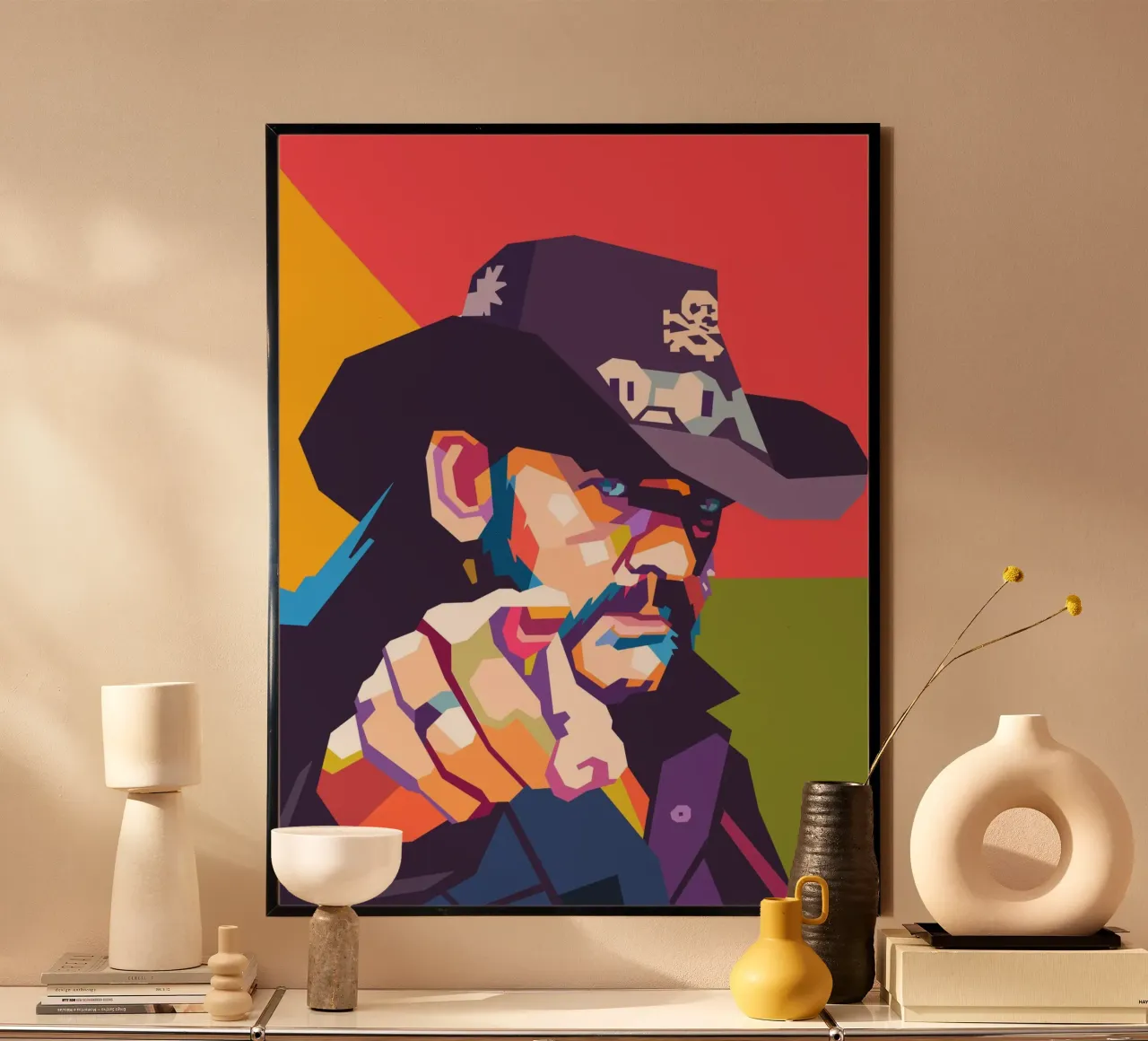 Lemmy Kilmister portrait pop art hahnemühle de Hantamrata