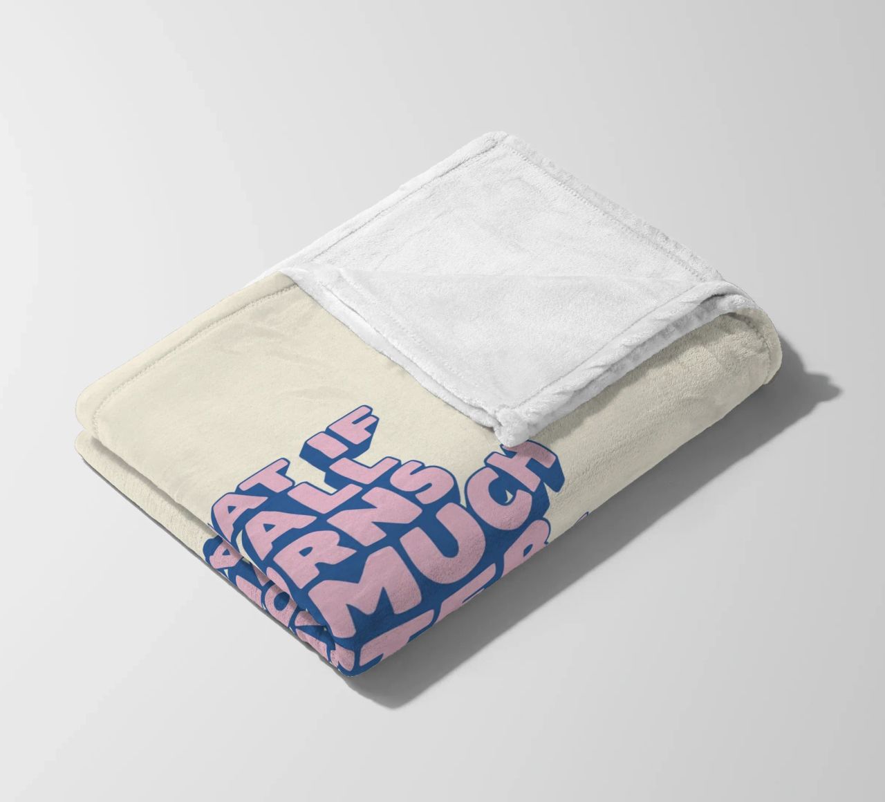 What If It All Turns Out Much Better Uplifting Typography fleece blanket by THE MOTIVATED TYPE