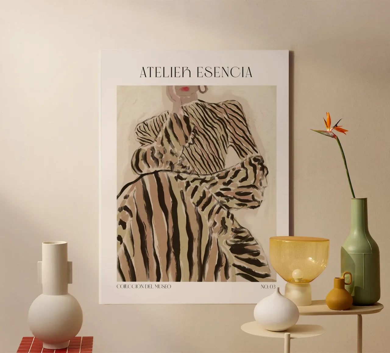 Art Bohemian No 79 tela con Cornice a cassetta da treechild