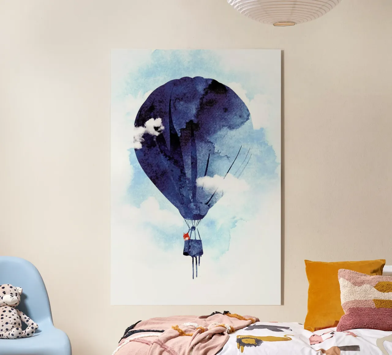 Bye Bye Balloon acryl van Róbert Farkas