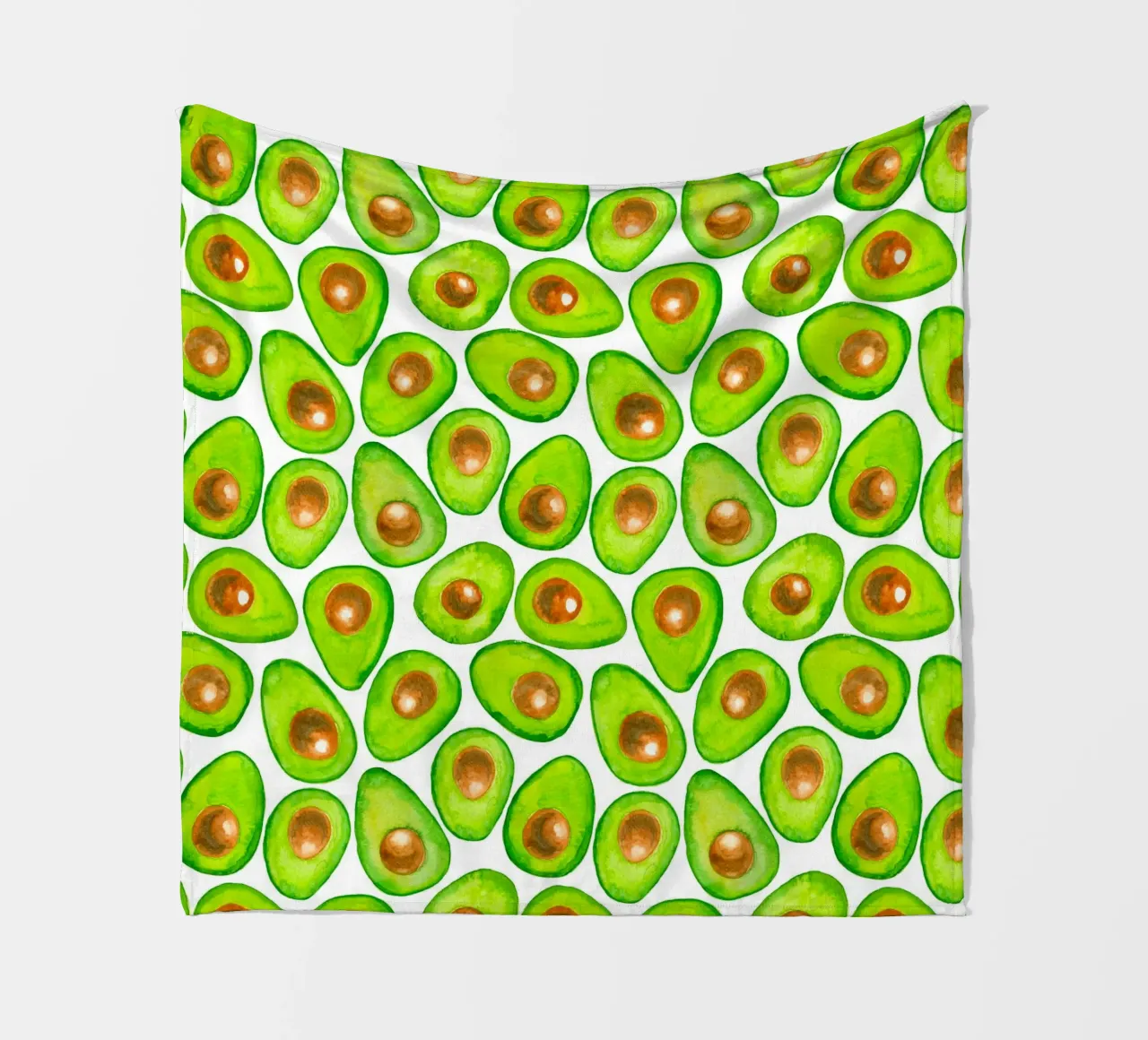 Fette di avocado acquerello coperta in pile da Painted Nature