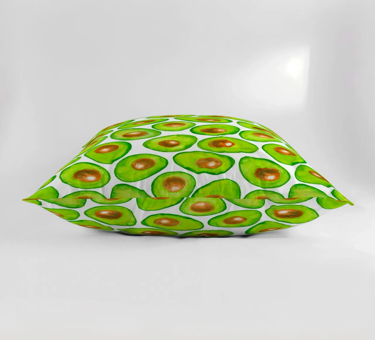 Fette di avocado acquerello cuscino da Painted Nature