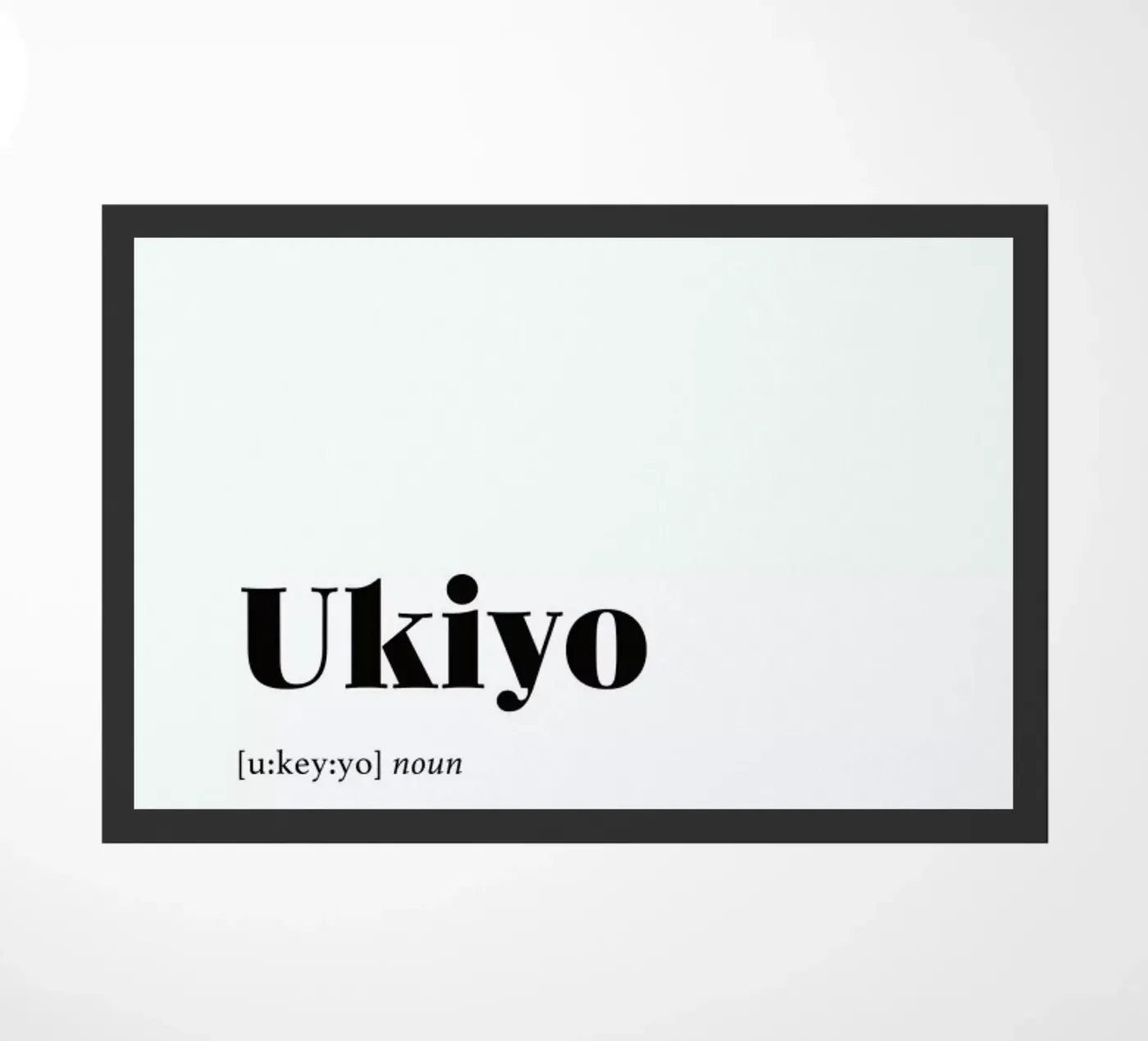 Ukiyo deurmat van daylight design studio