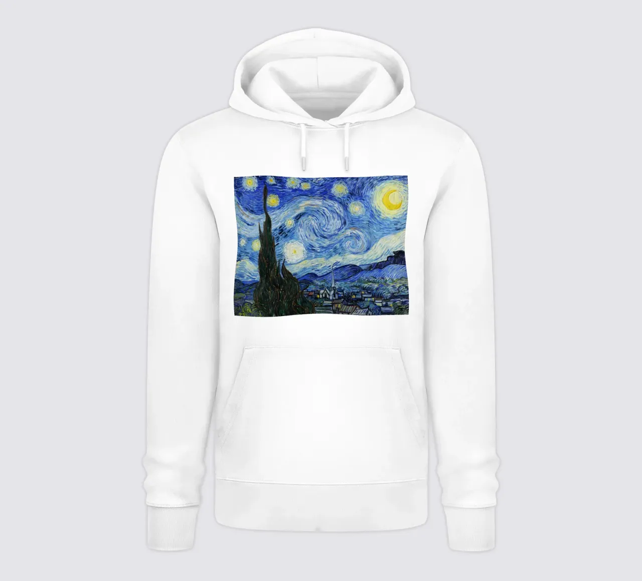 Vincent van Gogh’s The Starry Night (1889) felpa con cappuccio da Venus Art