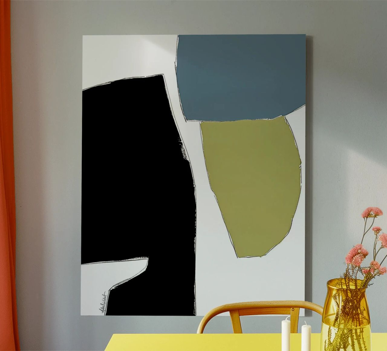 abstract happy color fields no3 canvas by Andrea Reichhart Art