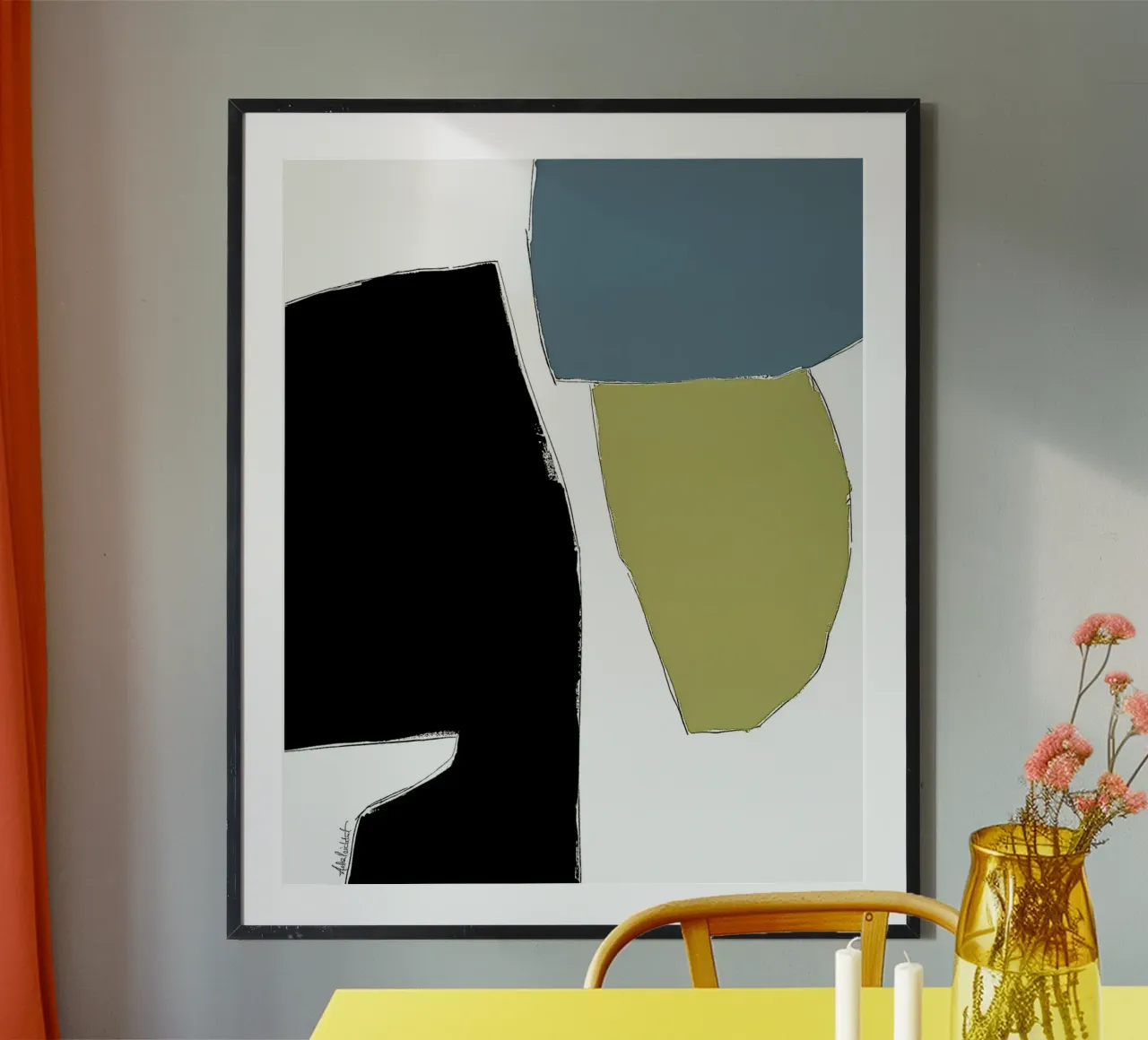 abstract happy color fields no3 carta hahnemühle da Andrea Reichhart Art