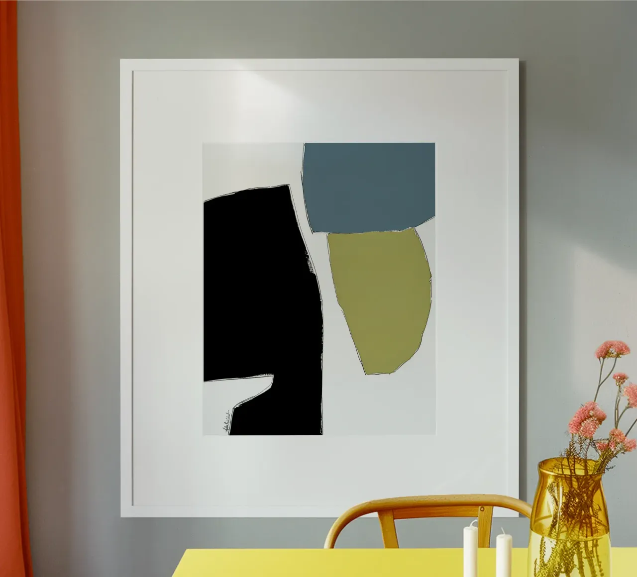 abstract happy color fields no3 carta hahnemühle da Andrea Reichhart Art