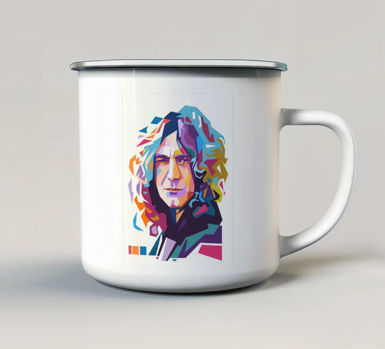 Robert Plant Led Zepplin tazza in smalto da Hantamrata