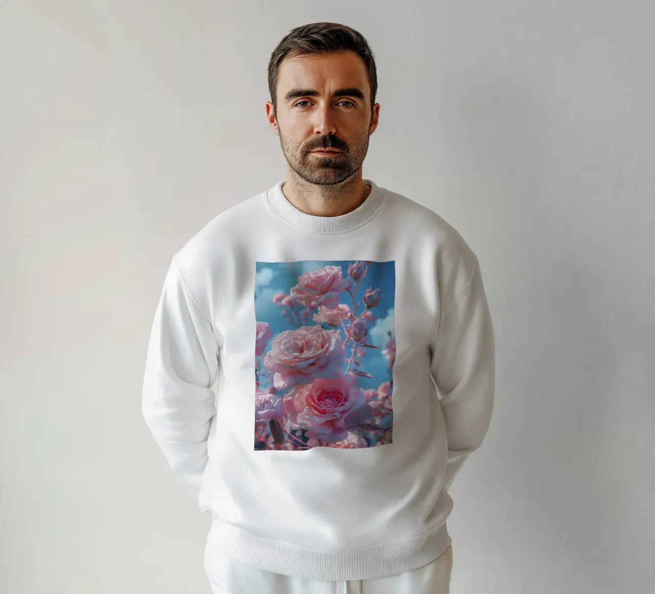 Rose rosa vaporwave felpa da diedrich
