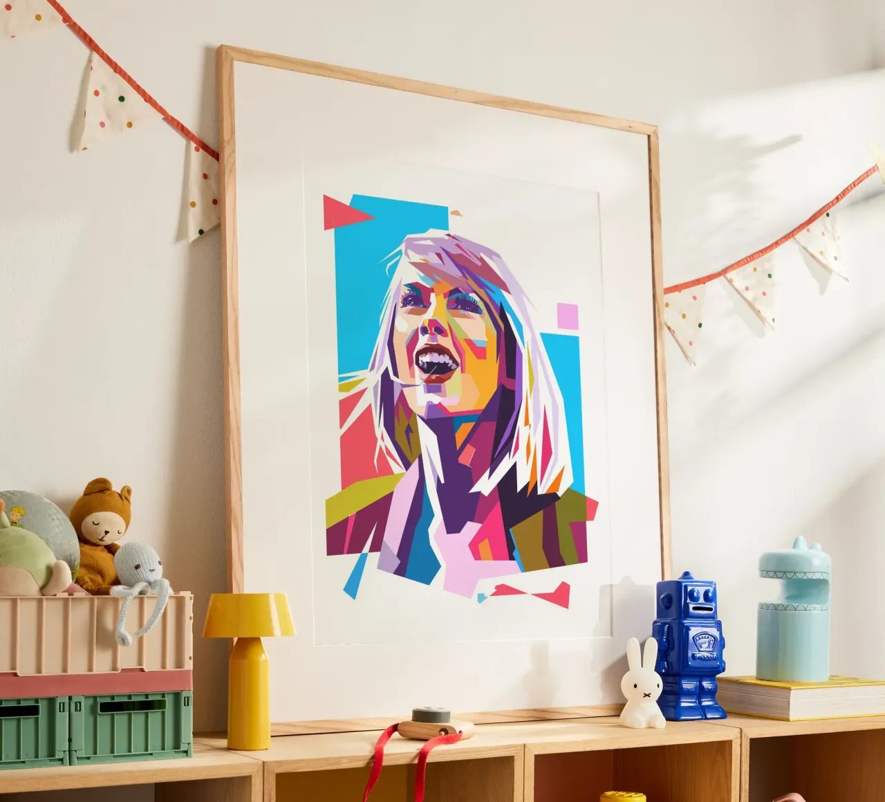 Ritratto pop art di Taylor Swift carta hahnemühle da Hantamrata