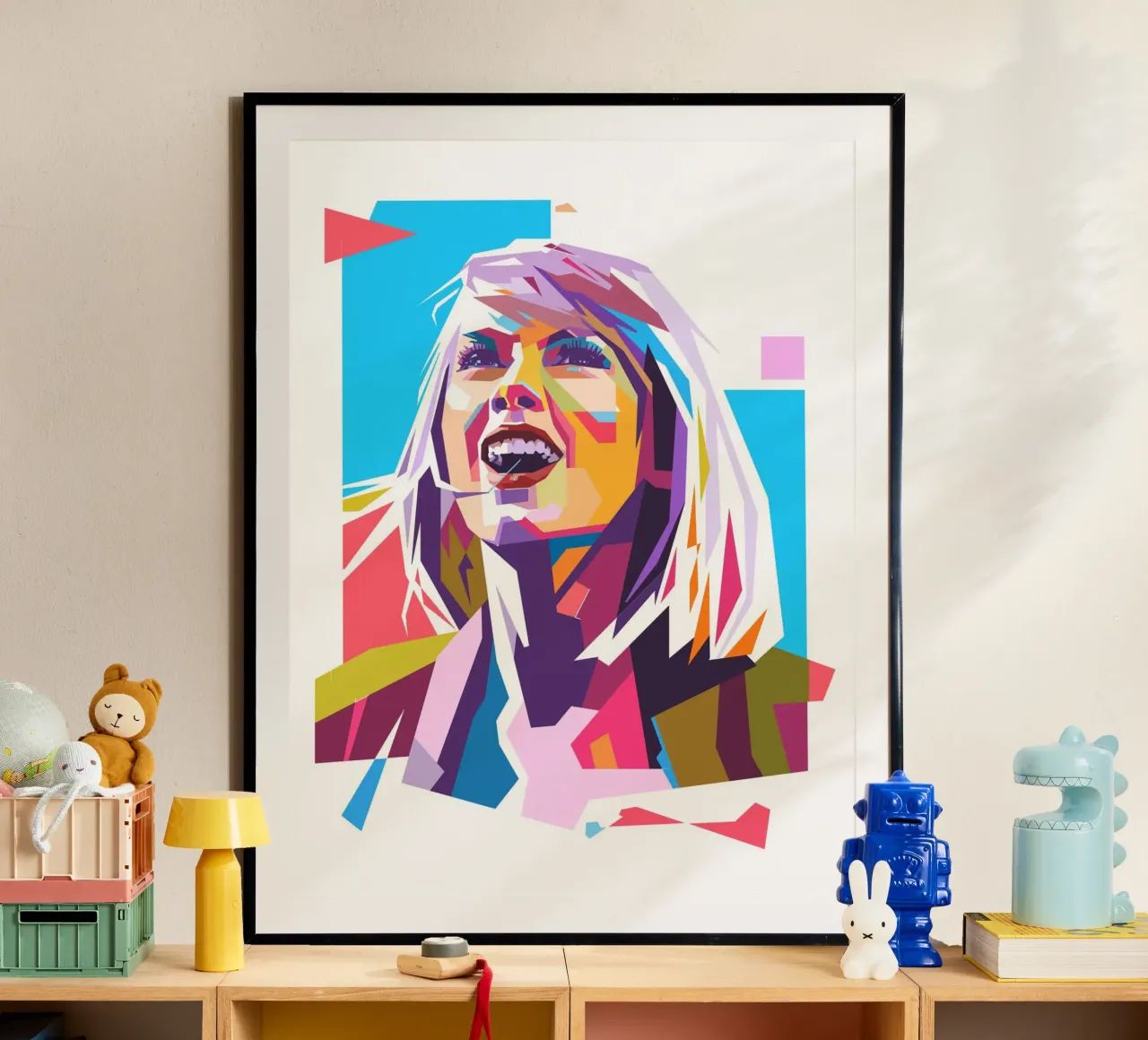 Ritratto pop art di Taylor Swift carta hahnemühle da Hantamrata