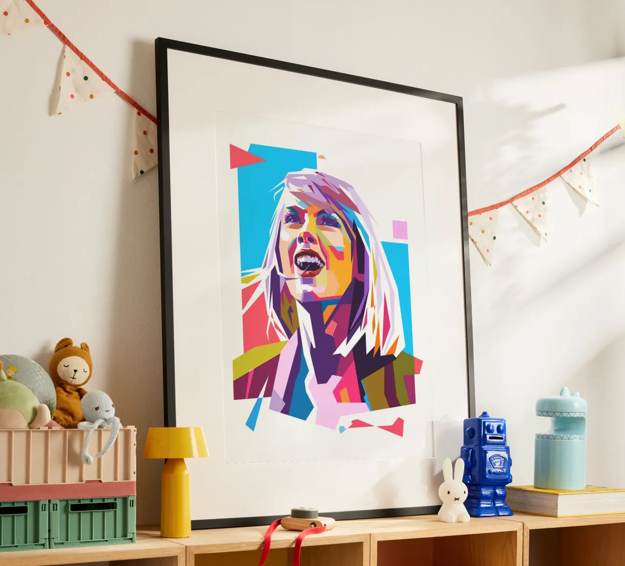 Ritratto pop art di Taylor Swift carta hahnemühle da Hantamrata