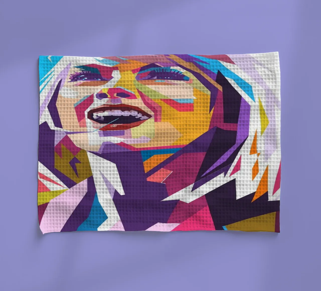 Ritratto pop art di Taylor Swift canovaccio da cucina da Hantamrata