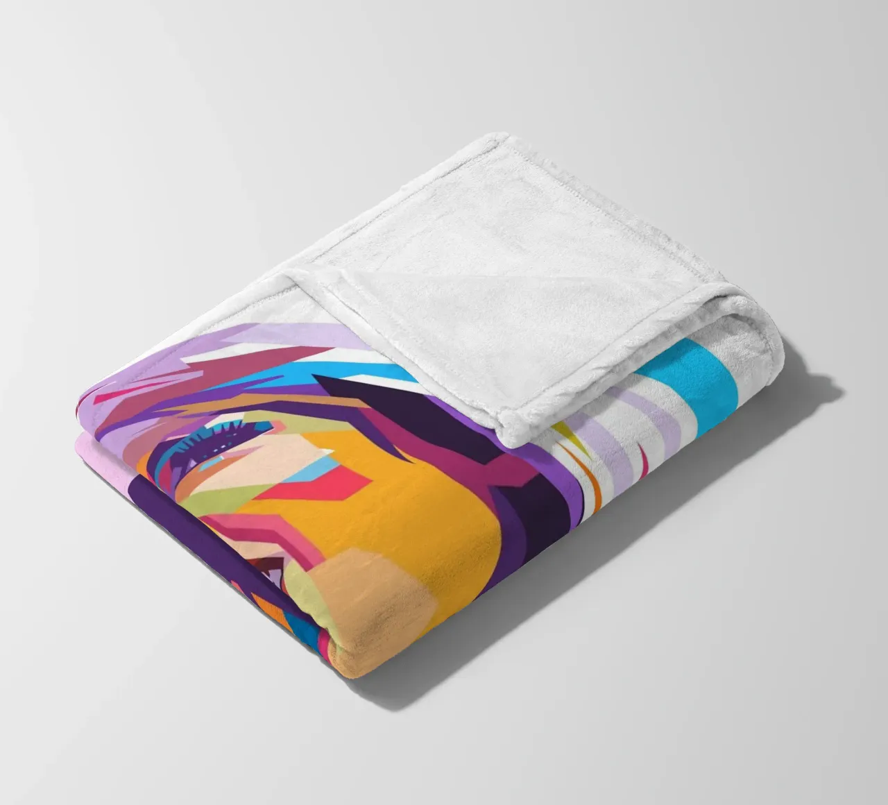 Ritratto pop art di Taylor Swift coperta in pile da Hantamrata