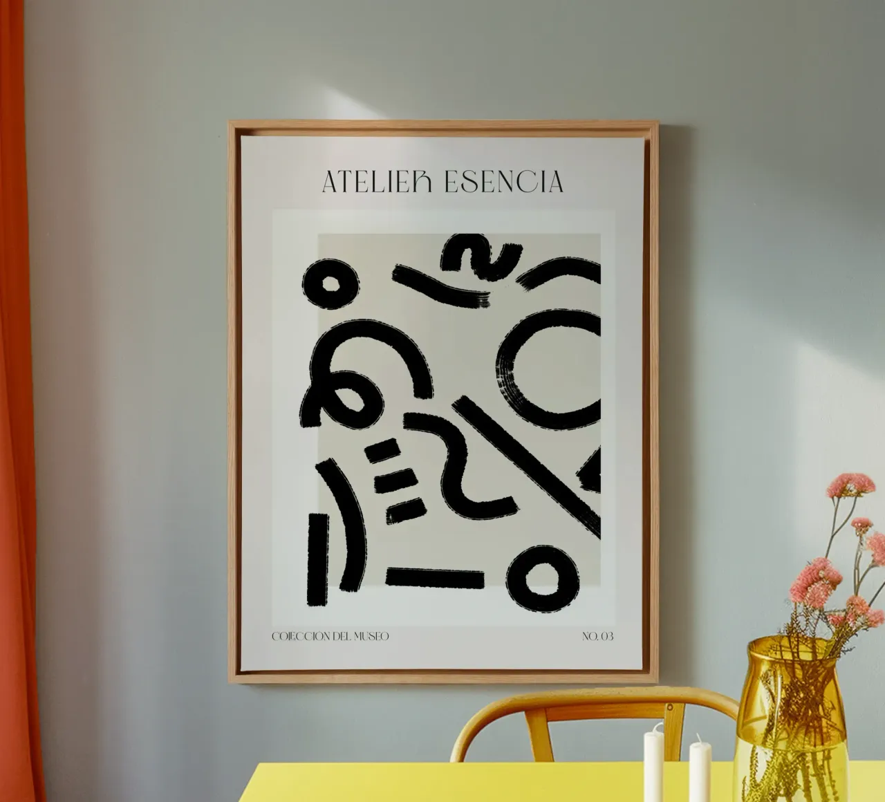 Art Bohemian No 90 tela con Cornice a cassetta da treechild