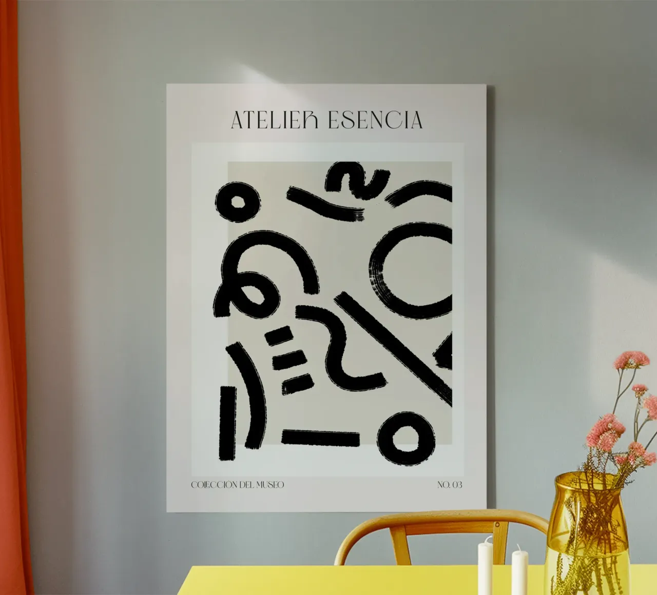 Art Bohemian No 90 tela con Cornice a cassetta da treechild