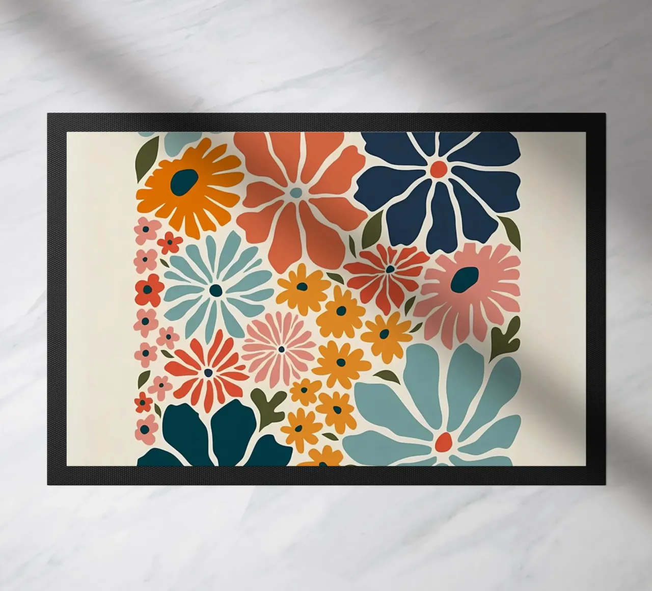 quadri fiori multicolori zerbino da diedrich