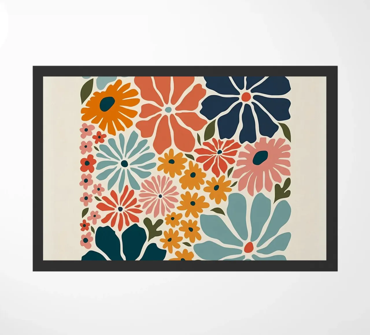 quadri fiori multicolori zerbino da diedrich