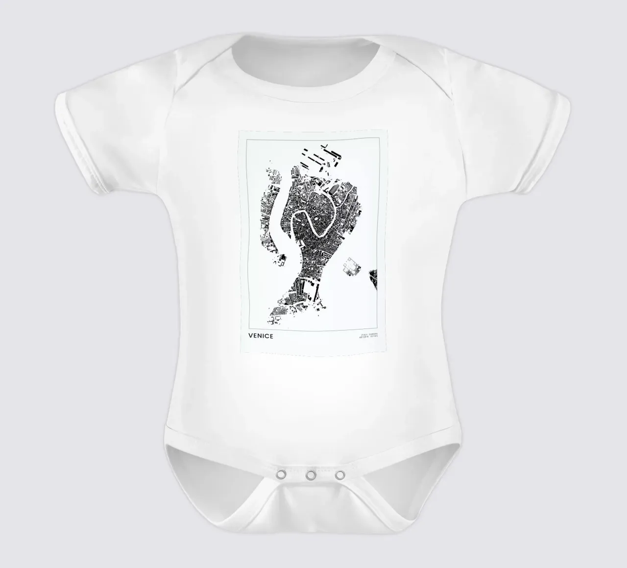 Venice body neonato maniche corte da The Cartography Collection