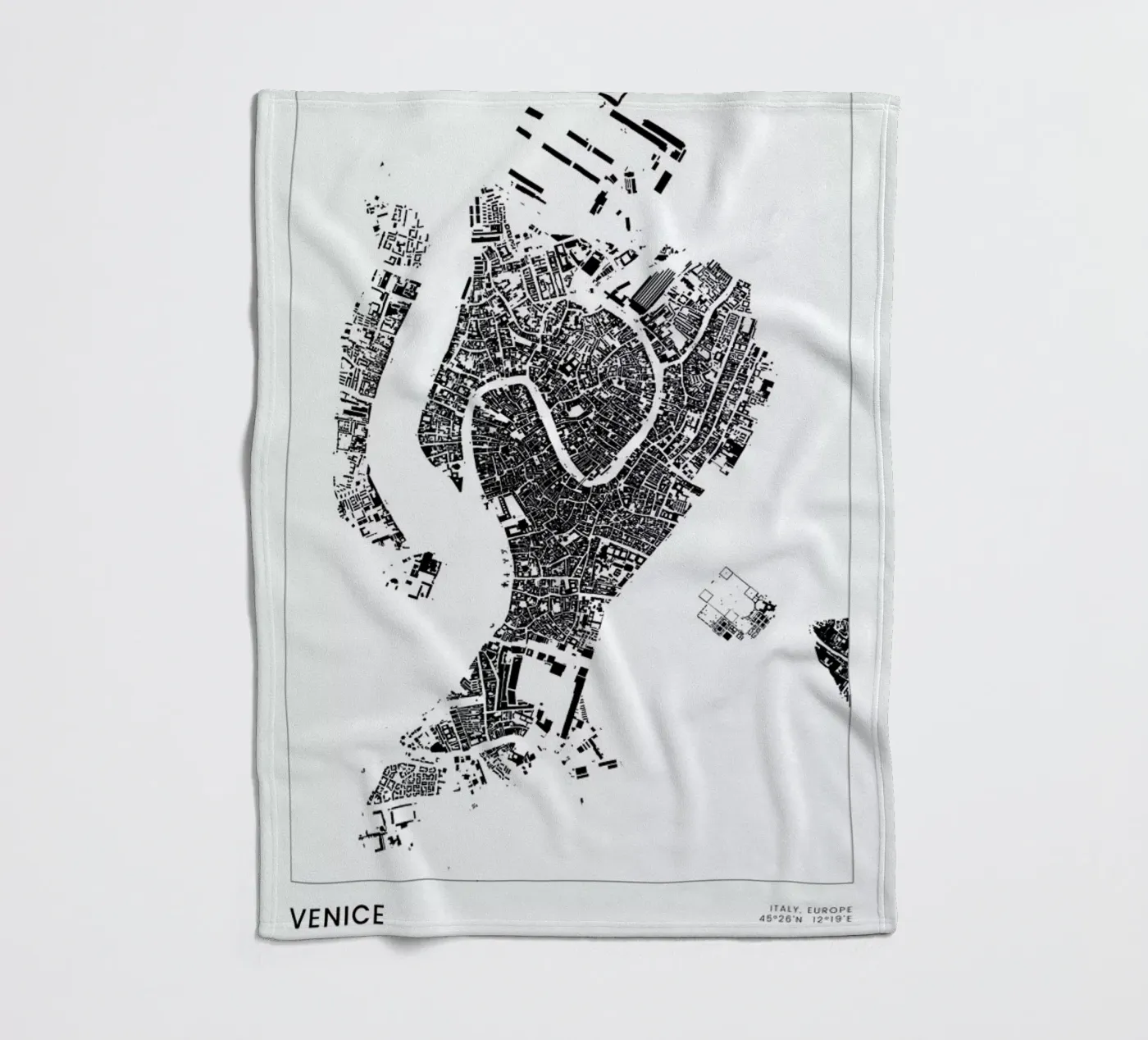 Venice Fleecedecke von The Cartography Collection